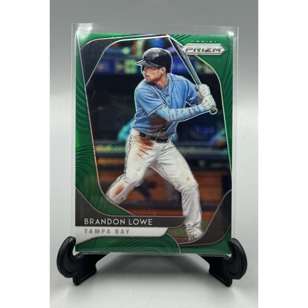 2020‎ Panini Prizm Prizms Green #37 Brandon Lowe Tampa Bay Rays